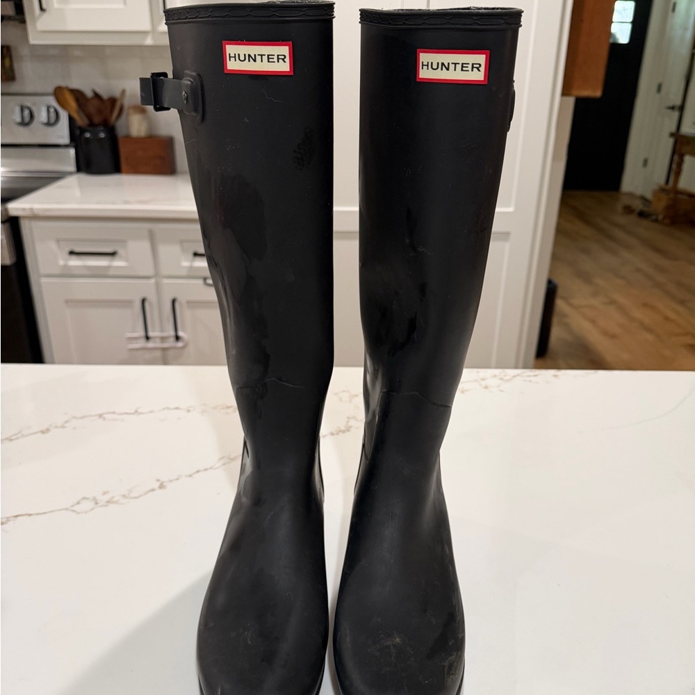 Hunter Black Women's  Rain Boots